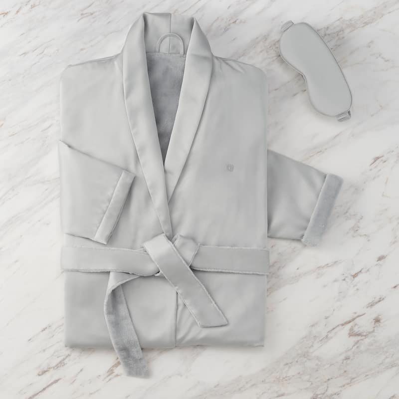 Clean Design Home x Martex Satin Robe And Eyemask Gift Set