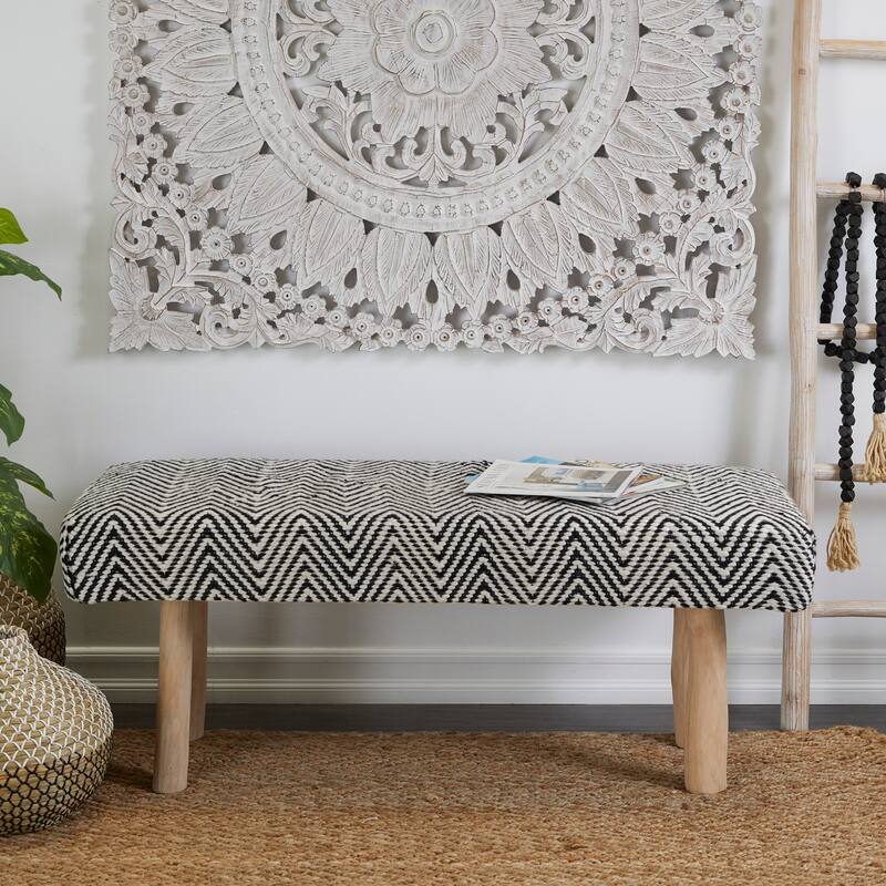 Bohemian Wood Bench