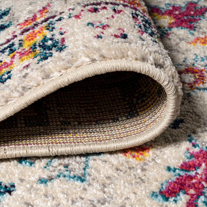 JONATHAN Y Traditional Persian Boho Floral Area Rug