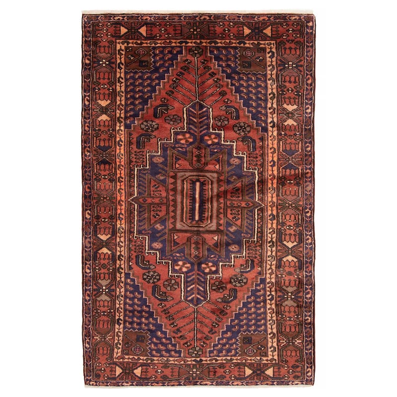 ECARPETGALLERY Hand-knotted Andelz Copper Wool Rug - 4'7 x 7'4 - Dark Copper - 4'7 x 7'4
