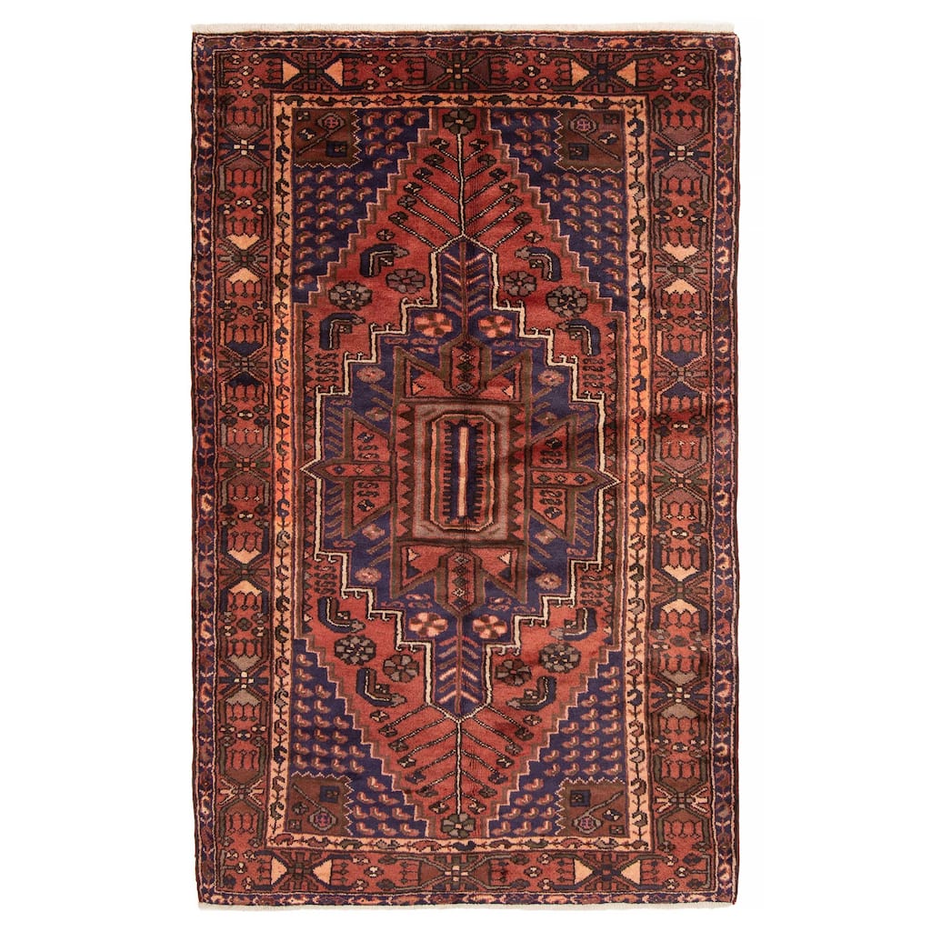 ECARPETGALLERY Hand-knotted Andelz Copper Wool Rug - 4'7 x 7'4