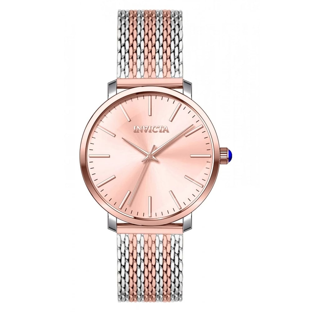 Invicta Women's 33937 Angel Quartz 3 Hand Rose Gold Dial Watch
