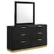 Option Dresser with Mirror (Black)