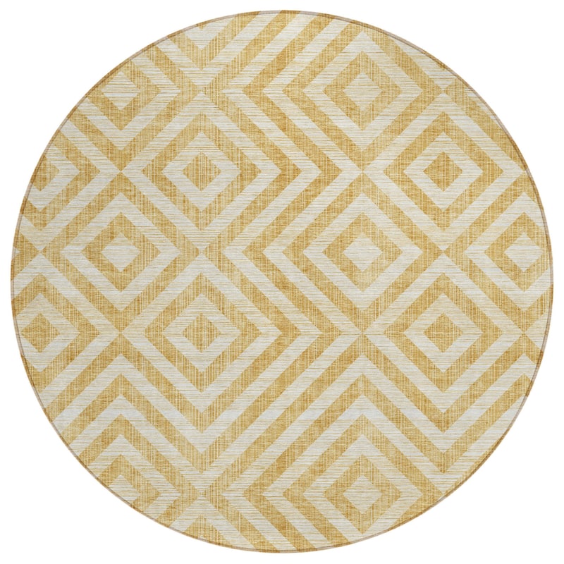 HomeRoots Geometric Transitional Rectangle Outdoor Rug