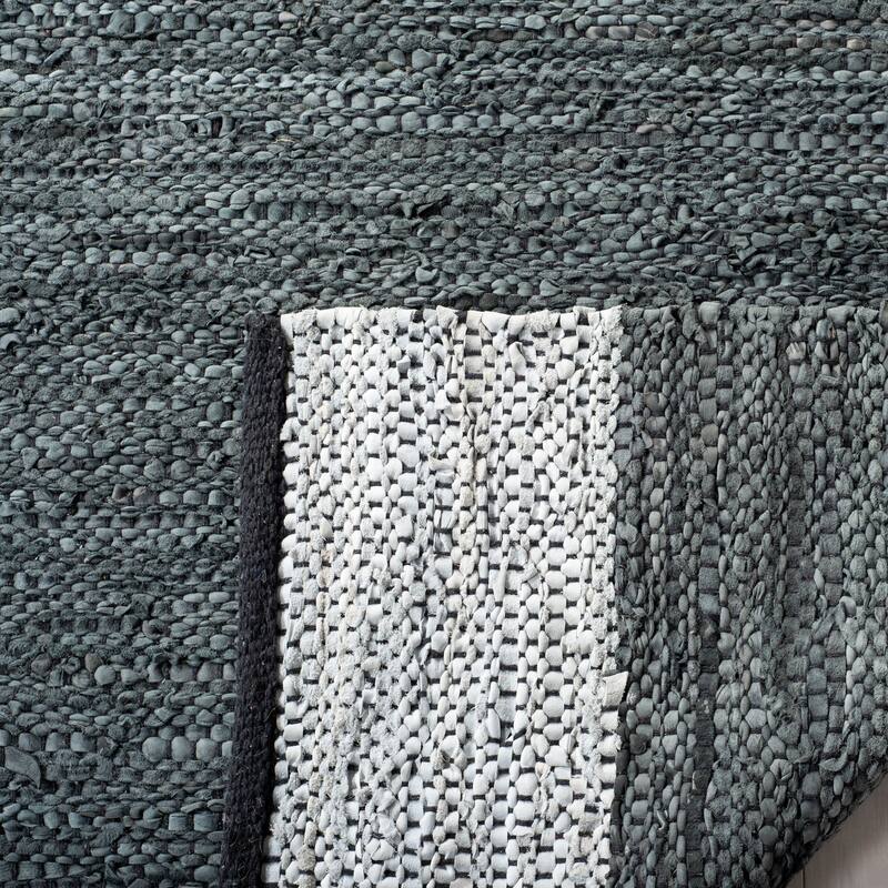 SAFAVIEH Handmade Vintage Boho Leather Nichelle Modern Stripe Leather