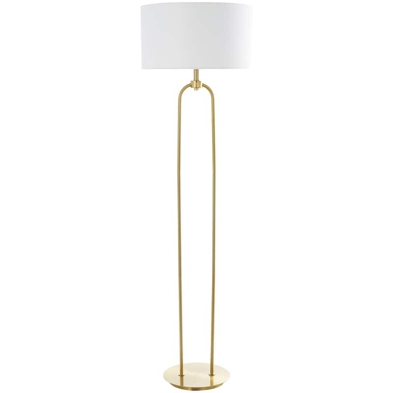 Metal Paper Clip Floor Lamp - Gold - Roche River Decor