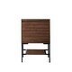 preview thumbnail 9 of 19, James Martin Vanities Mantova 23.6" Single Vanity Cabinet, Mid-Century Walnut Matte Black Base, No Top