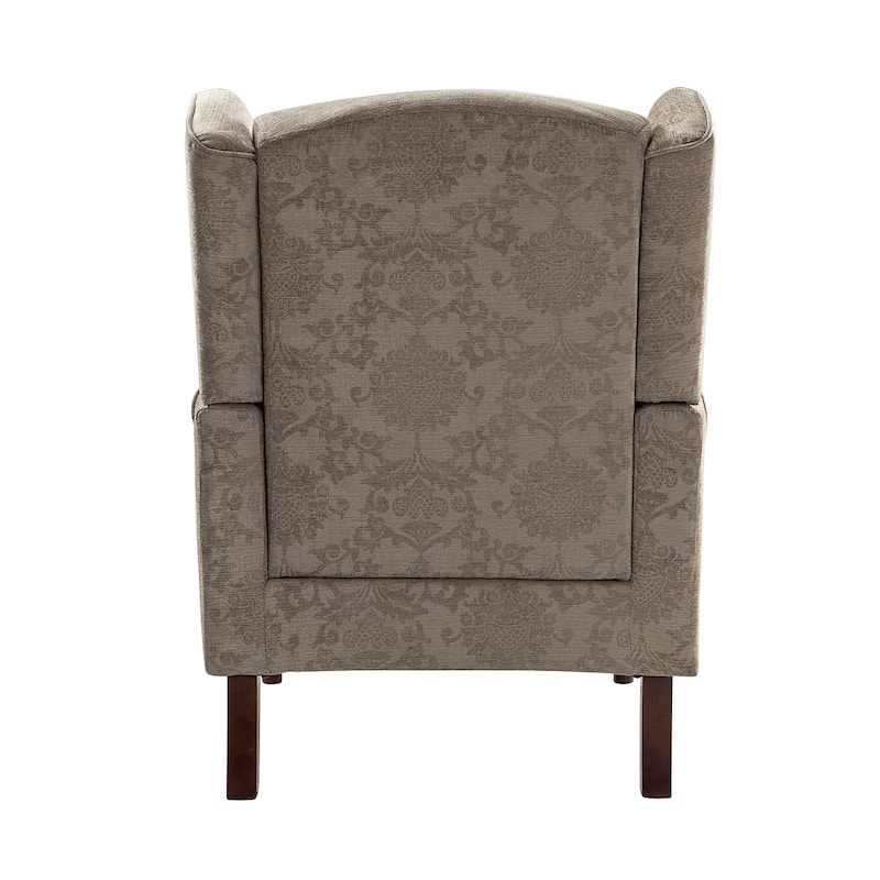 Epimethis Traditional Wingback Armchair with Foam-filled Seat and Turned Legs Set of 2 by HULALA HOME