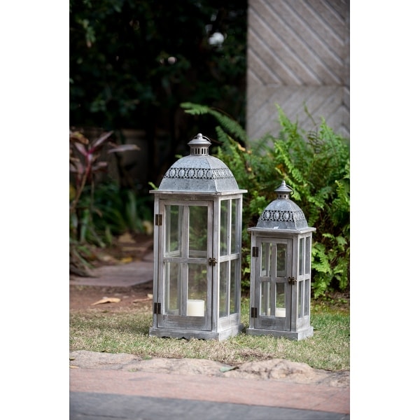 Wooden Candle Lantern Decorative Hurricane Lantern Holder Decor for Indoor Outdoor Home Garden Wedding Bed Bath Beyond 40295423