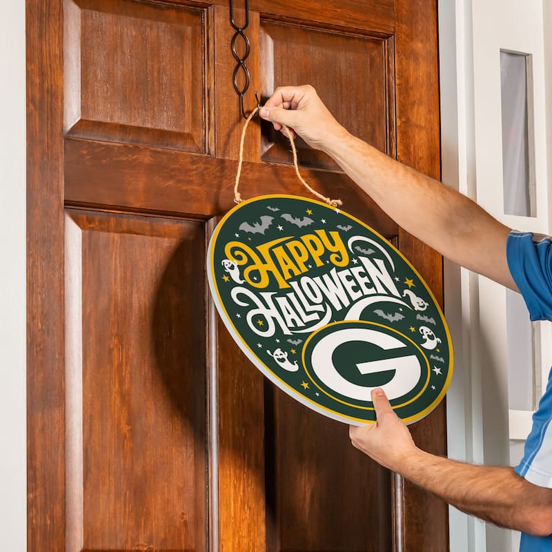 Green Bay Packers 18" x 18" Halloween Door Décor Wall Sign