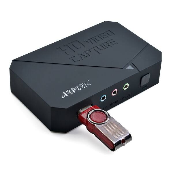 Shop Agptek Hd Game Capture Hd Video Capture 1080p Hdmi Ypbpr Recorder Xbox 360 One Ps3 Ps4 Overstock