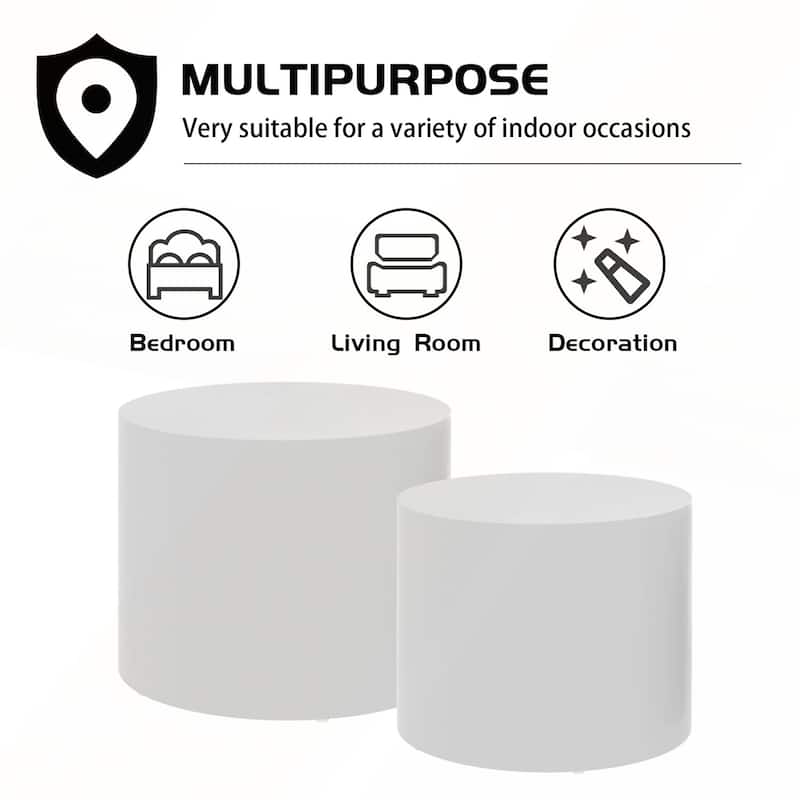 MDF Veneer Nesting Table Set of 2