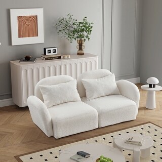 60-inch Teddy Couch – Bohemian-Inspired Comfort and Style main image 1