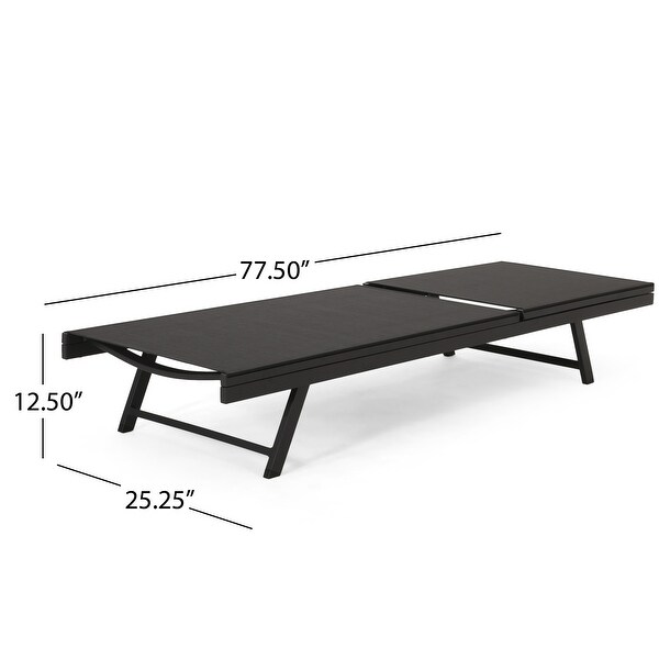 Salton Outdoor Mesh Loungers with Aluminum Frame (Set of 4) by Christopher Knight Home