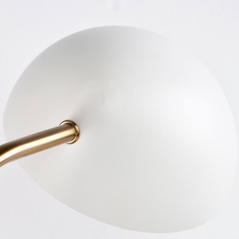 Trilby 1 Light Wall Sconce Matte White with Burnished Brass