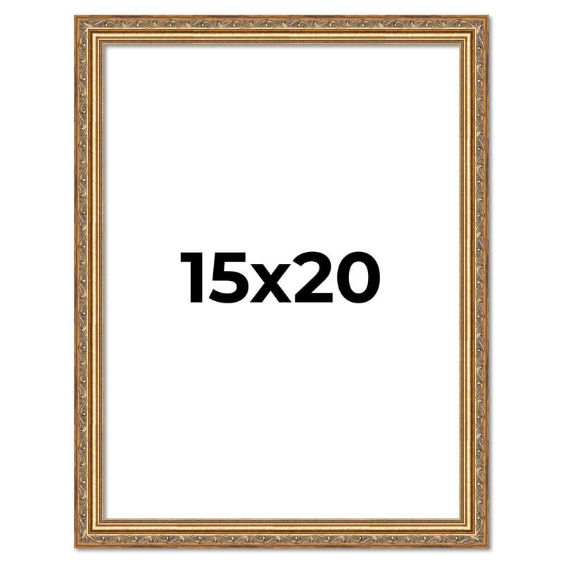 15x20 Frame Red Solid Wood Picture Frame Width 1.75 Inches | Interior Frame Depth 1 13/16 Inches