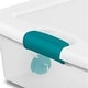preview thumbnail 3 of 6, Sterilite 56 Quart Latching Stackable Wheeled Storage Container w/ Lid, (4 Pack) - 5.25
