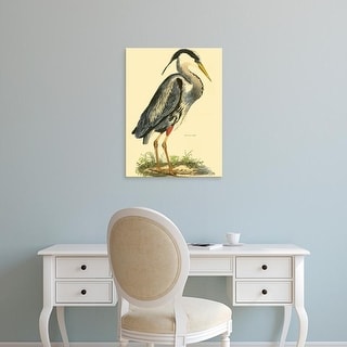 Easy Art Prints John Selby's 'Small Great Blue Heron' Premium Canvas ...
