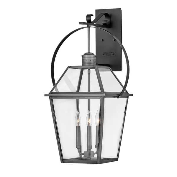 slide 2 of 2, Hinkley Lighting Nouvelle 3 Light 31" Tall Outdoor Wall Sconce