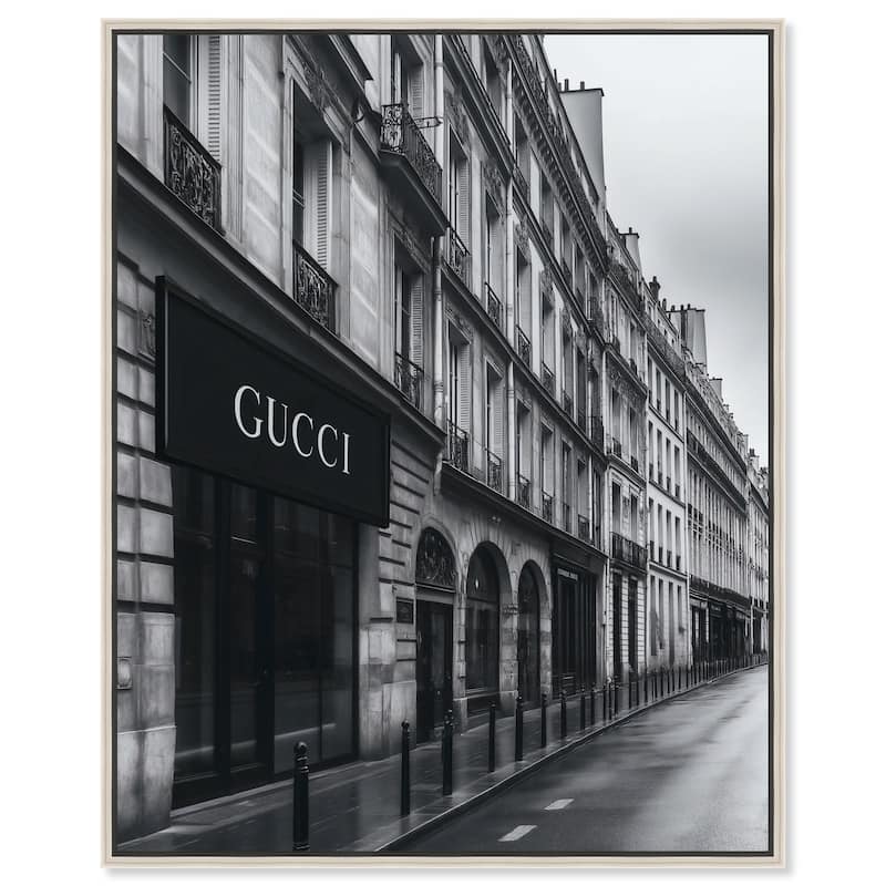 Paris Love Canvas by Art Remedy - 30" x 36" - Silver