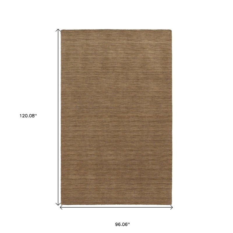 HomeRoots Solid Color Modern Rectangle Area Rug - 120.08 in. x 96.06 in. x 0.59 in.