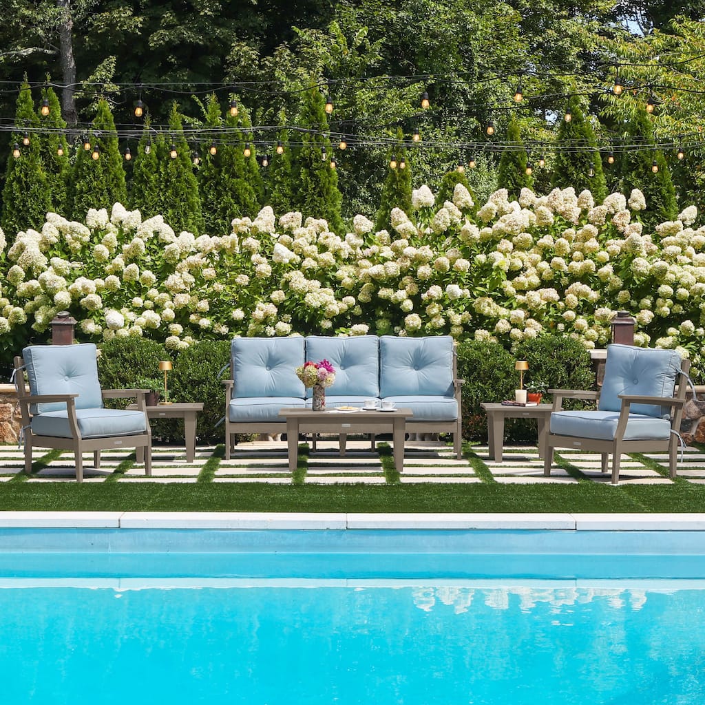 HIGHWOOD Lehigh 6-Piece Couch and Chair Deep Seating Set