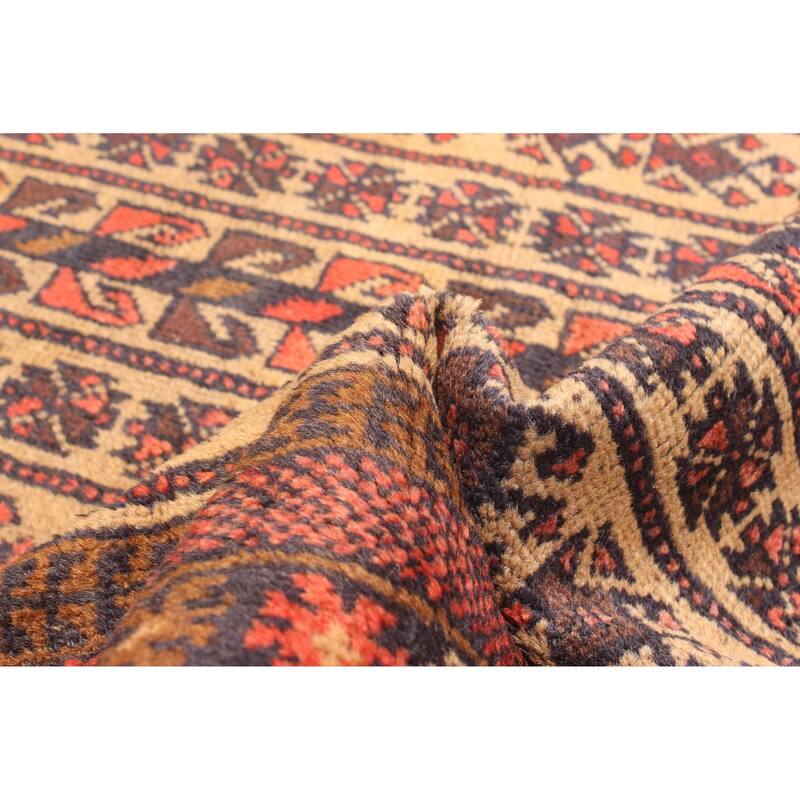 ECARPETGALLERY Hand-knotted Teimani Tan Wool Rug - 2'9 x 5'0