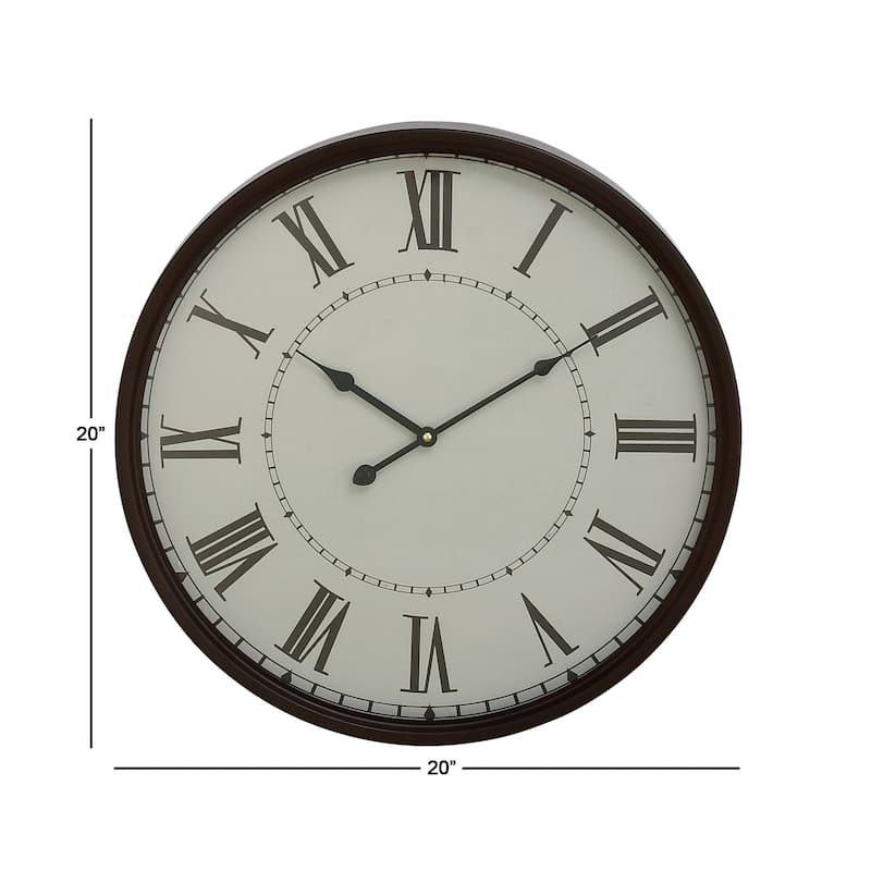 Metal Decorative Wall Clock - Roche River Decor
