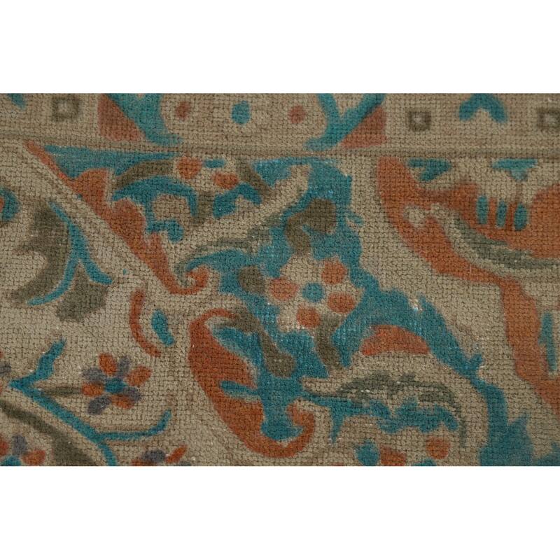 Tabriz Persian Vintage Area Rug Handmade Wool Carpet - 9'6" x 13'0"