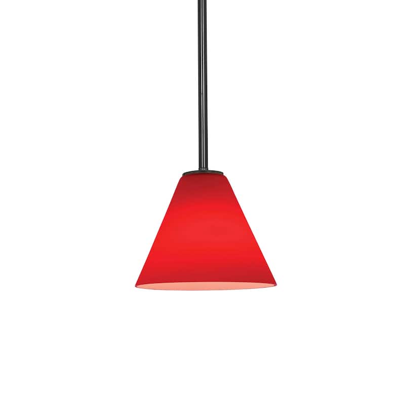 Access Lighting Janine 1 Light Mini Pendant - Oil Rubbed Bronze / Red