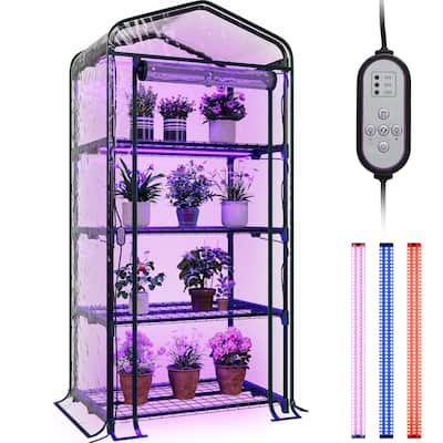 Moasis Growing Rack, Mini Greenhouse with Lights