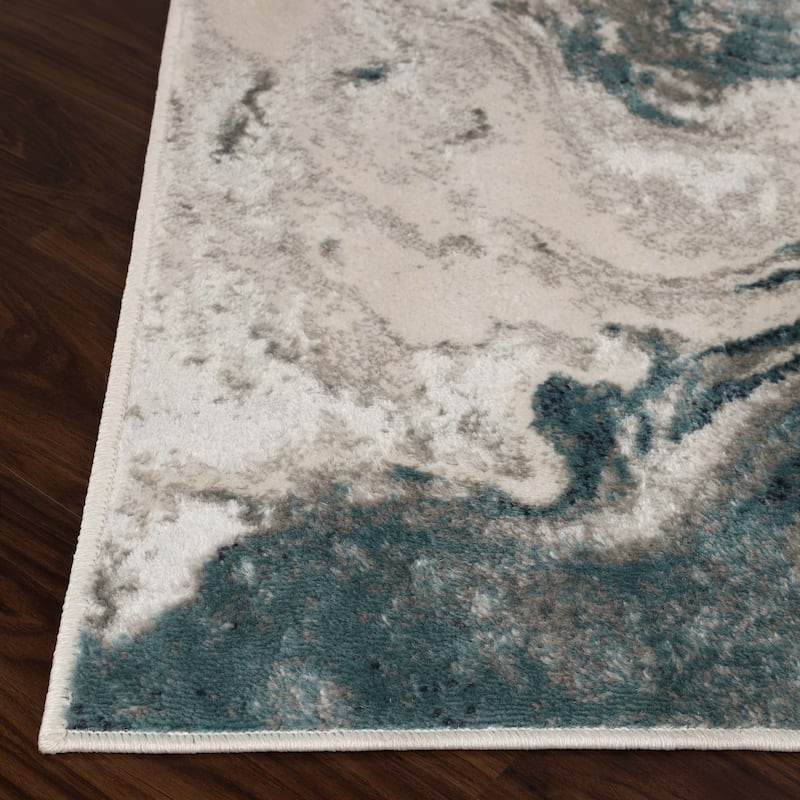 Superior Morwenna Modern Abstract Watercolor Indoor Area Rug or Runner