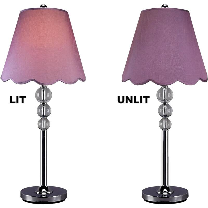 Royal Designs Scallop Empire Lamp Shade Set of 2 - 7 x 13 x 10