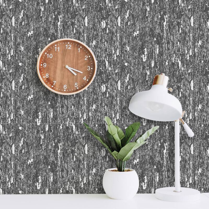 SUSSEXHOME Removable Wallpaper-Waterproof, Strippable, Light Resistance & Cleanable Wall Paper Roll-Wallpaper-Concrete
