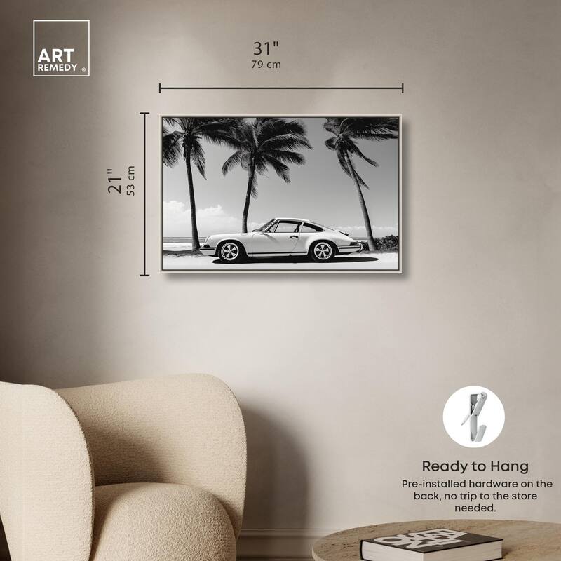Analog Vintage Car Canvas by Art Remedy