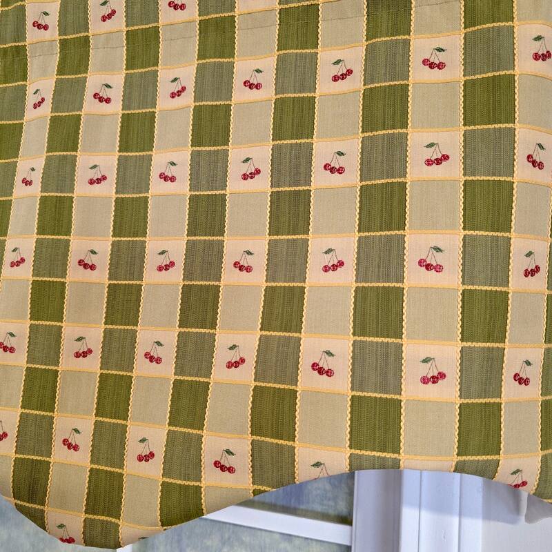 RLF Home Cherry Squares Regal Valance