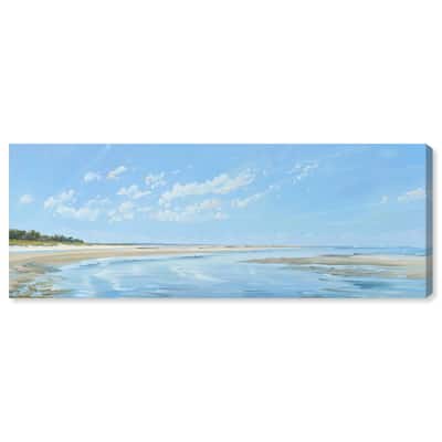 Beautiful Island Shore Panoramic Canvas by Art Remedy, Gallery Wrapped