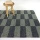 preview thumbnail 1 of 3, Dixon Checkered Shag Area Rug 5'3" x 7' - Green