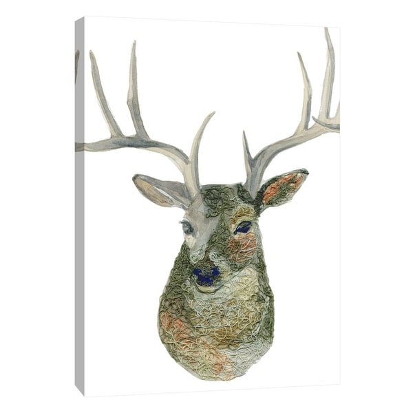 PTM Images 9-105428 PTM Canvas Collection 10" x 8" - "Yarn Deer" Giclee Deer Art Print on Canvas