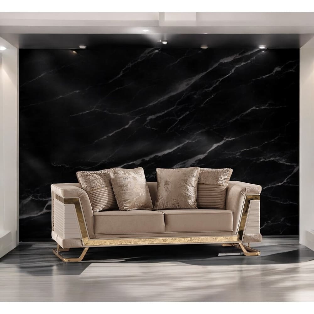 Renillo Upholstered Velvet Loveseat