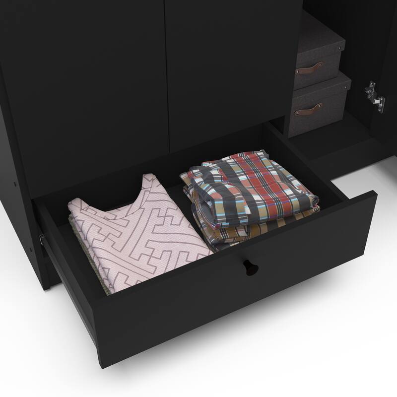 Polifurniture Denmark 5 Door Bedroom Armoire with 2 Drawers