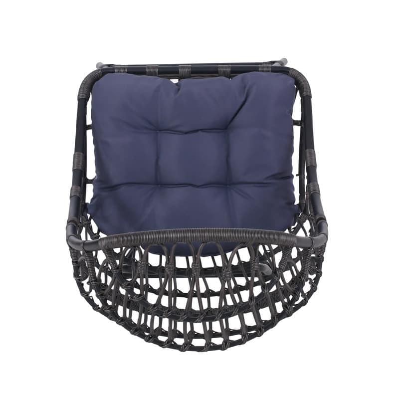 Modern Egg Chair – Contemporary Cocoon-Style Seating with Curved Design - 30.50 in. D x 26.75 in. W x 53.00 in. H