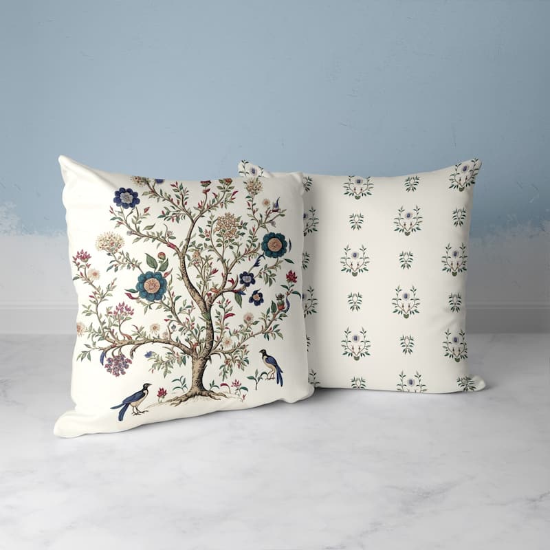 Amrita Sen Evergreen Elegance Indoor Outdoor Pillow with Zip