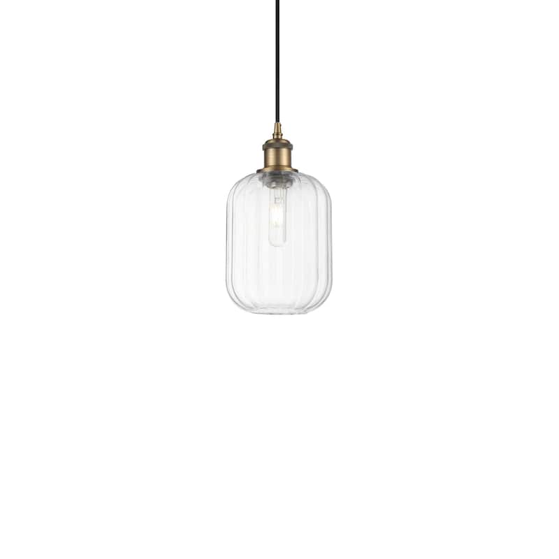 Innovations Lighting 516-1P-12-7 Preston Pendant Preston 7" Wide Mini - Brushed Brass / Clear