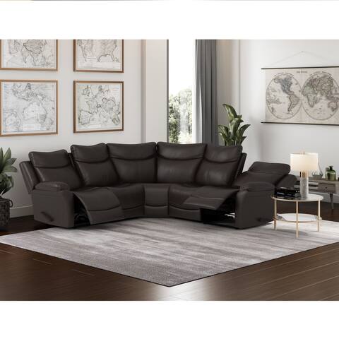 Copper Grove Peqin 5 Seat Recliner Sectional with Wedge