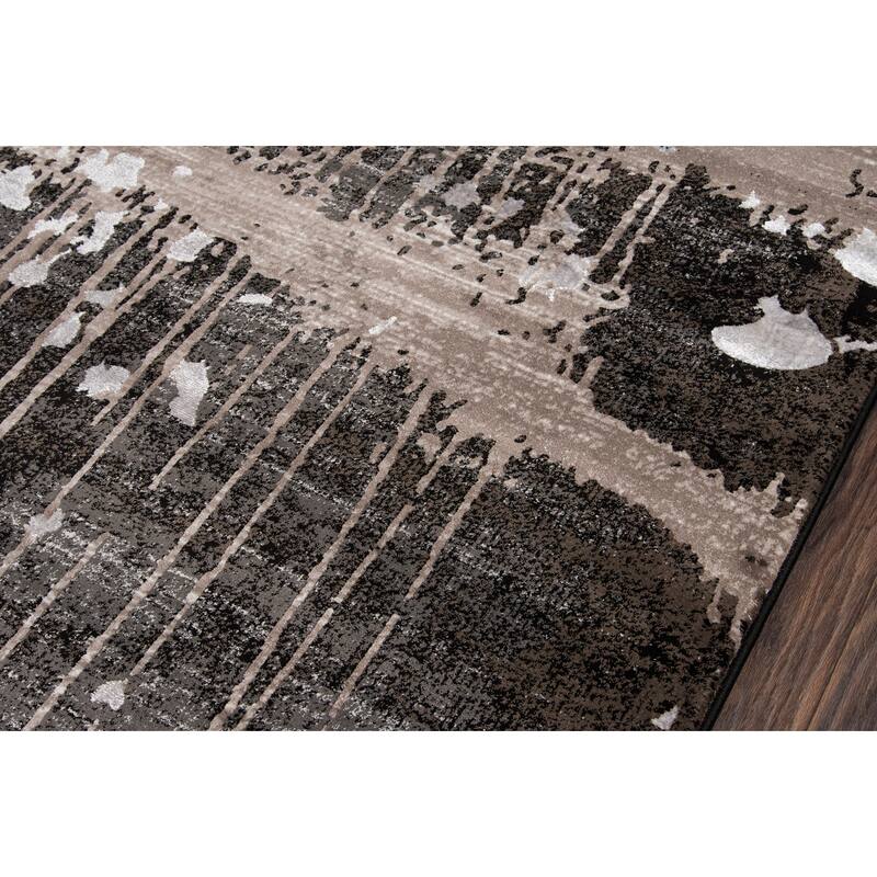 Momeni Monterey Polyester Blend Contemporary Abstract Area Rug