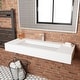 preview thumbnail 2 of 157, Pyramid Solid Surface Wall-Mounted Bathroom Sink
