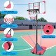preview thumbnail 4 of 22, Roomfitters Portable Basketball Goal System with Stable Base and Wheels, Adjustable Height 5.6-7ft for Indoor Outdoor