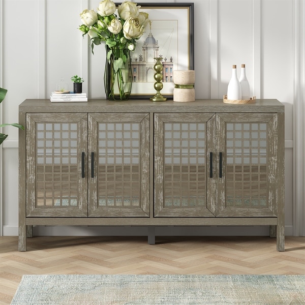 Mirrored sideboard buffet shop tables
