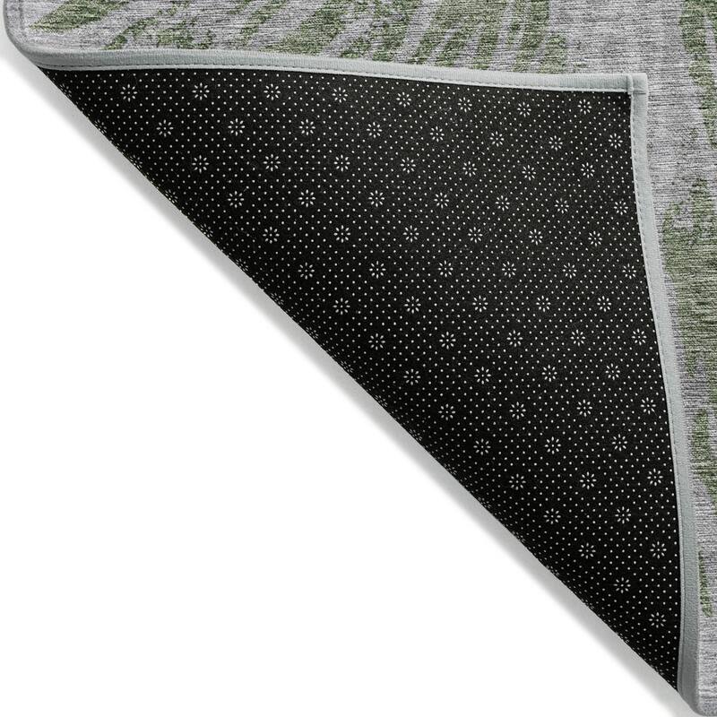 Machine Washable Indoor/ Outdoor Chantille Contemporary Burst Rug